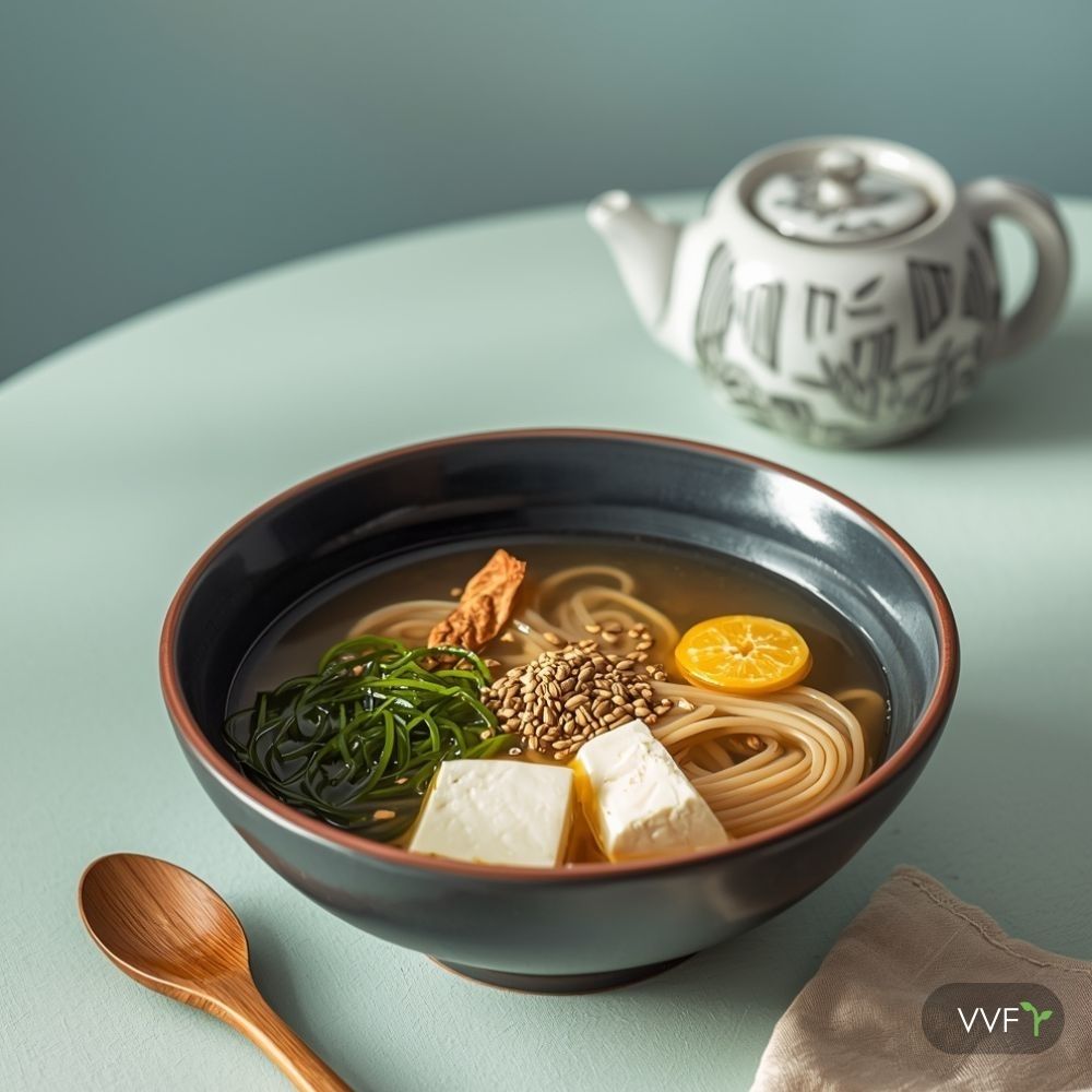 Anti-Inflammatory Wakame & Tofu Soba with Soba Noodles, Silken Tofu and Dried Wakame, Broccoli or Spinach